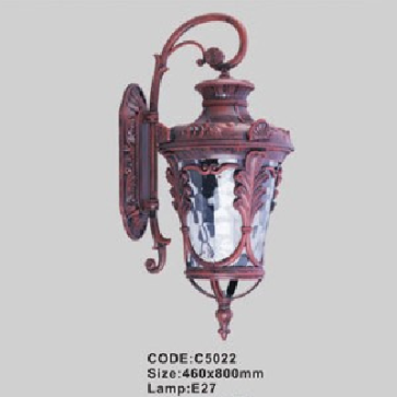 CODE: C5022: Đèn gắn tường ngoài trời - KT: 460mm x 800mm - Đèn E27 x 1 bóng