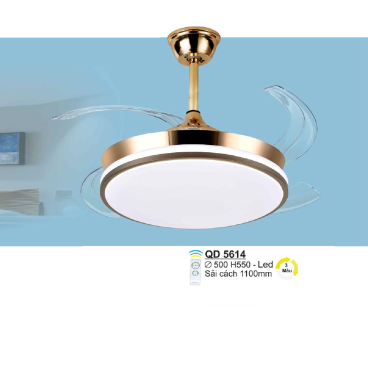 QD 5614: Quạt trần đèn LED đổi 3 màu