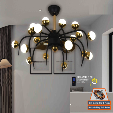 QĐ 5196/20: Quạt trần đèn LED 20 bóng