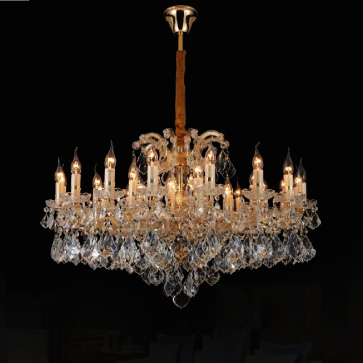 35 - DC5285T40: Đèn chùm phale nến - KT: Ø1100mm x H500mm - Bóng đèn nến E14 x 40 bóng