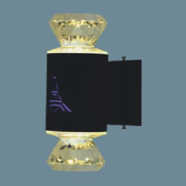 SN - GC 5302: Đèn gắn tường ngoài trời - KT: Ø90mm x H210mm - Đèn LED 9W x 2 + 3W, ánh sáng đổi 3 màu