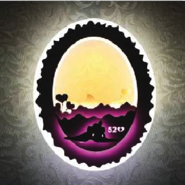 NV 540: Đèn gắn tường LED tranh 3D - KT: L200mm x H265mm - Đèn LED 24W