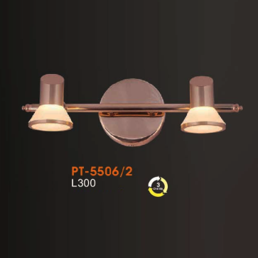 VE - PT - 5506/2: Đèn rọi tranh/gương đôi - KT: L300mm - Đèn LED đổi 3 màu