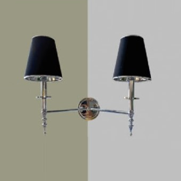 35 - VDN553T2: Đèn gắn tường đôi - KT: L550mm x W250mm x H450mm - Bóng đèn E14 x 2 bóng