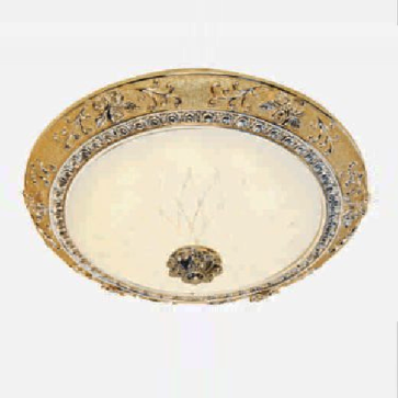 BT - 56: Đèn ốp trần chao thủy tinh - KT: Ø520mm - Đèn LED 48W ánh sáng đổi 3 màu