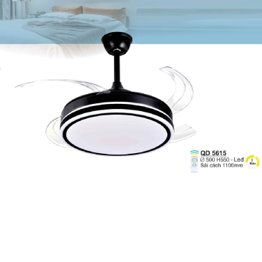QD 5615: Quạt trần đèn LED đổi 3 màu