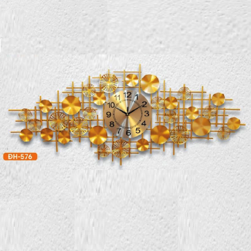 HF - ĐH - 576: Đồng hồ trang trí  - KT:  L1200mm x H450mm