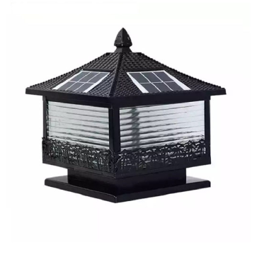 TD - 58: Đèn đầu trụ NLMT - KT: L300mm x W300mm - Bóng đèn E27 x 1