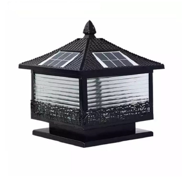 TD - 58: Đèn đầu trụ NLMT - KT: L300mm x W300mm - Bóng đèn E27 x 1