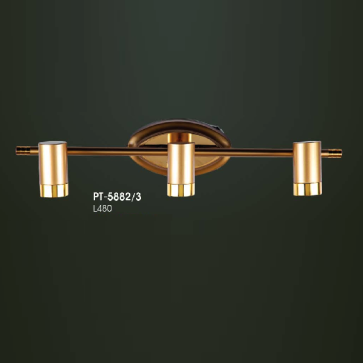 VE - PT - 5882/3: Đèn rọi tranh/gương 3 bóng - KT: L480mm - Đèn LED ánh sáng vàng