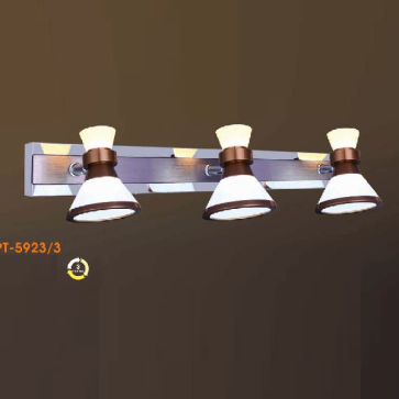 VE - PT - 5923/3: Đèn rọi tranh/gương 3 bóng - KT: L460mm - Đèn LED đổi 3 màu