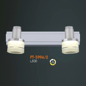 VE - PT - 5996/2: Đèn rọi tranh/gương đôi - KT: L300mm - Đèn LED đổi 3 màu