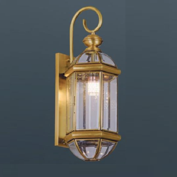 HF - VĐ - 6007M: Đèn đồng gắn tường ngoài trời  - KT: L180 mm x W180mm x H500mm - Bóng đèn E27 x 1