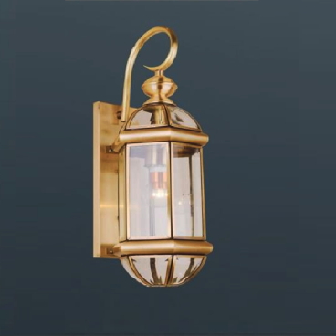 HF - VĐ - 6007S: Đèn đồng gắn tường ngoài trời  - KT: L120 mm x W160mm x H450mm - Bóng đèn E27 x 1