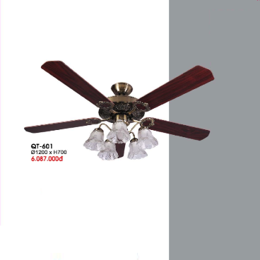 QT - 601: Quạt trần đèn 5 cánh thẳng