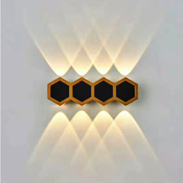 VNT - 6013: Đèn gắn tường ngoài trời -  KT: W224mm x H72mm - Đèn LED ánh sáng vàng 3500K