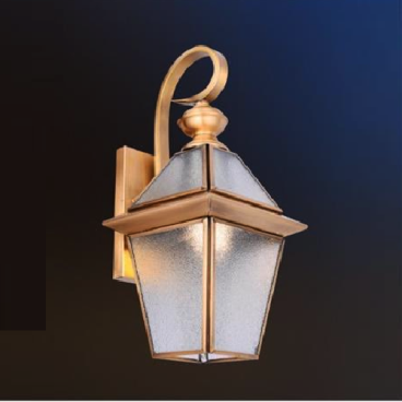 HF - VĐ - 6023: Đèn đồng gắn tường ngoài trời - KT: L160 mm x W150mm x H340mm - Bóng đèn E27 x 1