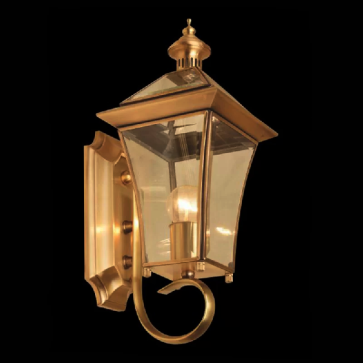 HF - VĐ - 6024: Đèn đồng gắn tường ngoài trời  - KT: L160 mm x W160mm x H400mm - Bóng đèn E27 x 1