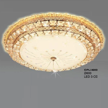 355 - OPLH603:   Đèn áp trần LED - KT: Ø600mm - Đèn LED đổi 3 màu