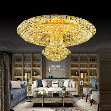 SN - MPL 6030: Đèn áp trần Phale - KT: Ø1200mm x H550mm - 318 hạt phale - Đèn chân E14 x 35 bóng - Remote