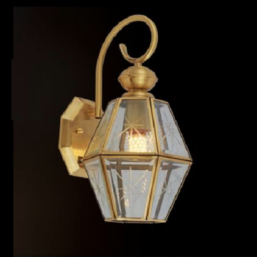 HF - VĐ - 6035: Đèn đồng gắn tường ngoài trời  - KT: L180 mm x H380mm - Bóng đèn E27 x 1