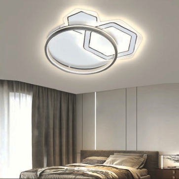 VE - MT - 606/3: Đèn ốp trần LED - KT: Ø500mm x H100mm - Đèn LED đổi 3 màu - Remote