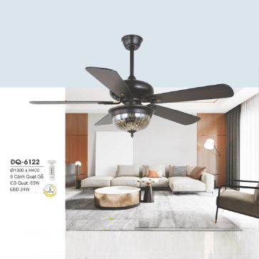 ĐQ-6122: Quạt trần đèn LED