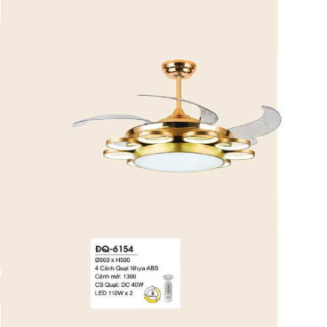 ĐQ-6154: Quạt trần đèn LED