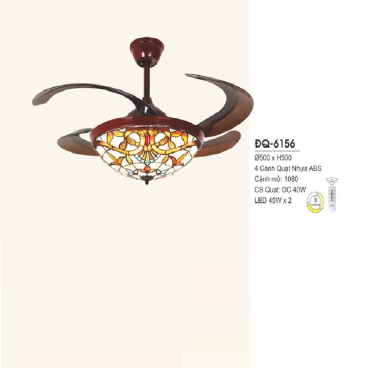 ĐQ-6156: Quạt trần đèn LED