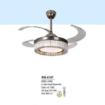 ĐQ-6157: Quạt trần đèn LED