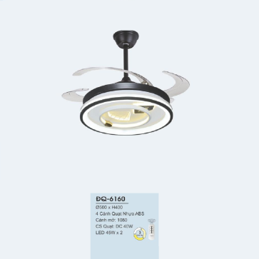 ĐQ-6160: Quạt trần đèn LED
