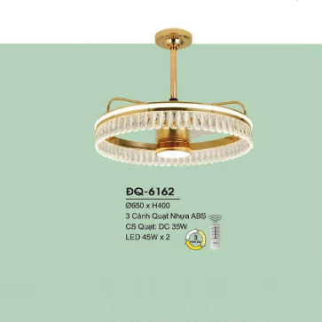 ĐQ-6162: Quạt trần đèn LED