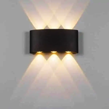 LH - VNT - 621 - 19: Đèn gắn tường ngoài trời - KT: W160mm x H75mm - Đèn LED ánh sáng vàng 3500K