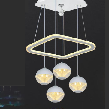 NV - NB 621/4: Đèn thả LED - KT: 580mm - 400mm x H900mm - Đèn LED đổi 3 màu