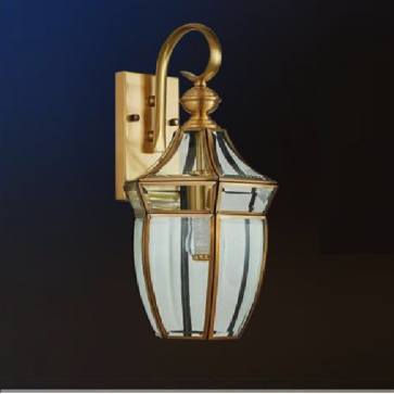 HF - VĐ - 6220: Đèn đồng gắn tường ngoài trời  - KT: Ø210 mm  x H420mm - Bóng đèn E27 x 1