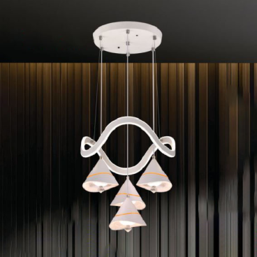 HF - TL -  6374/4: Đèn thả LED - KT: Ø410mm*H1000mm - Đèn LED 48W đổi 3 màu