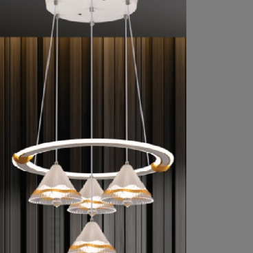 HF - TL -  6375/4: Đèn thả LED - KT: Ø490mm  x  H1000mm - Đèn LED 48W đổi 3 màu