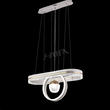 HF - TL 6387: Đèn thả LED - KT: Ø650mmx H1000mm - Đèn LED 48W đổi 3 màu