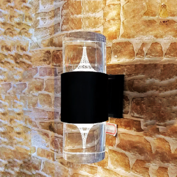 VNT - 656: Đèn gắn tường ngoài trời - KT: Ø90mm x H240mm - Đèn LED 18W