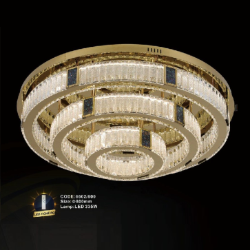 CODE: 6602/800: Đèn áp trần LED Phale - KT: Ø800mm - Đèn LED 335W, ánh sáng đổi 3 màu