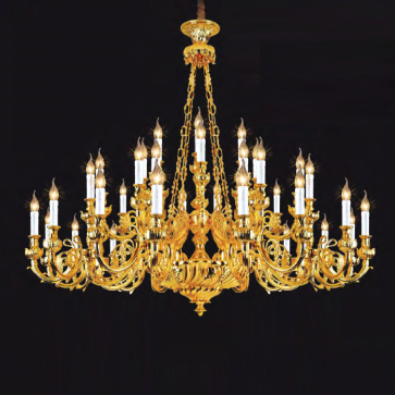 NC 6621/41: Đèn chùm nến 41 tay - KT: Ø1250mm x H1100mm +400mm - Bóng đèn E14 x 41 bóng