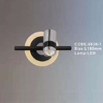 CODE: 6630 - 1: Đèn rọi tranh/rọi gương 1 bóng - KT: L180mm - Đèn LED ánh sáng vàng