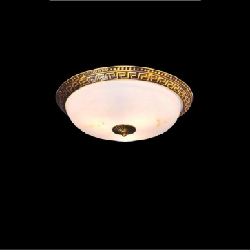 BTD - 67: Đèn ốp trần đồng chao thủy tinh - KT: Ø300mm - Đèn LED 12W x 2 - Ánh sáng đổi 3 màu