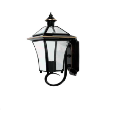 VD - 6801: Đèn gắn tường ngoài trời xi mạ đồng - KT: W160mm x H350mm - Bóng đèn E27 x 1