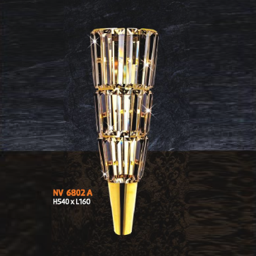NV 6802A: Đèn gắn tường Phale LED - KT: L160mm x H540mm - Đèn LED G9 x 5 bóngx