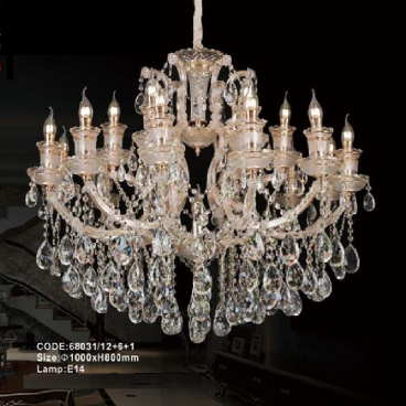 CODE: 68031/12+6+1: Đèn chùm Phale nến 19 tay - KT: Ø1000 x H800mm - Đèn nến chân E14 x 19 bóng