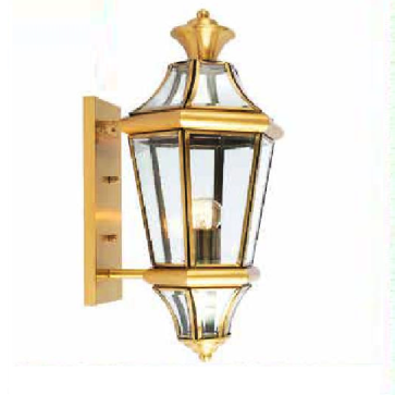VD - 6810:  Đèn gắn tường ngoài trời xi mạ đồng - KT: W210mm x H500mm - Bóng đèn E27 x 1