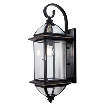 VD- 6811: Đèn gắn tường ngoài trời xi mạ đồng - KT: W150mm x H450mm - Bóng đèn E27 x 1 bóng