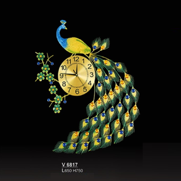 SN - V 6817: Đồng hồ trang trí - KT: L650mm x H750mm
