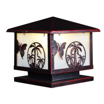 CODE: 6847: Đèn gắn đầu trụ - KT: L200mm x H350mm - Bóng đèn E27 x 1